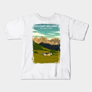 Dolomiti Bellunesi National Park Kids T-Shirt